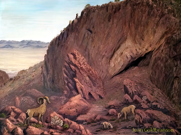 Newberry Cave painting by Jean Goldbranson