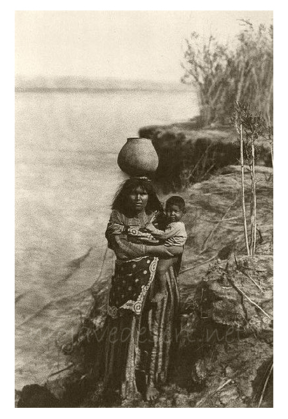 Mojave woman. Edward Curtis photo